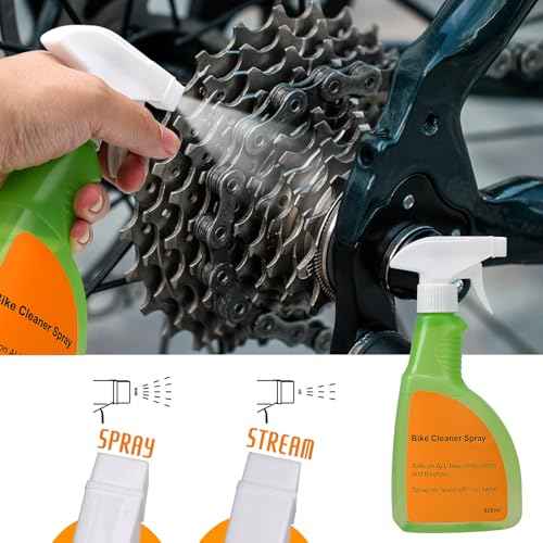 Bike and Motorcycle Chain Washer - bike Cleaner Kit Including Bicycle Chain Scrubber, Cleaner Brush Tool, Degreaser, Chain Lube, Bike Maintenance Kit for Mountain, Road, Hybrid, City Bicycles