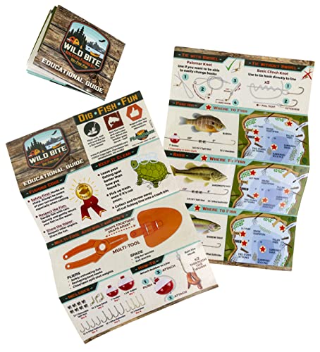 Flambeau Outdoors Wild Bite Fishing Tackle Box Kit Green/BASS - Tackle Box for Beginners, 25-Piece Multi-Species Tackle Assortment for Catching Bass/Panfish/Trout, Spade and Plier Multi-Tool