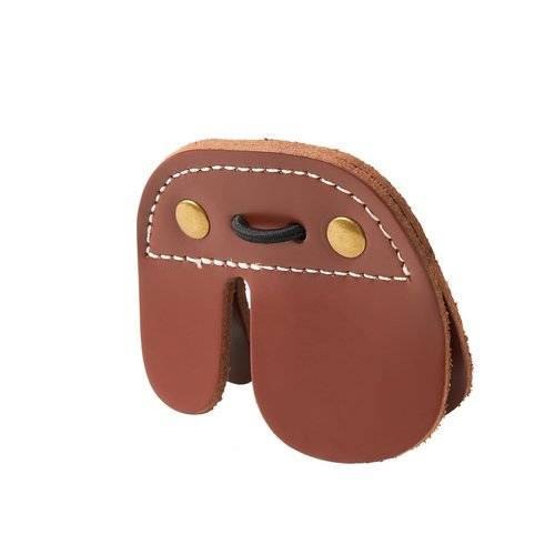 S F Rustic Leather Archery Finger Tab, Archery Finger Guard, Recurve Bow Fingers Tab, Fingers Protector, Traditional Archery Tab Finger Guards for Hunting & Target Practice-Leather