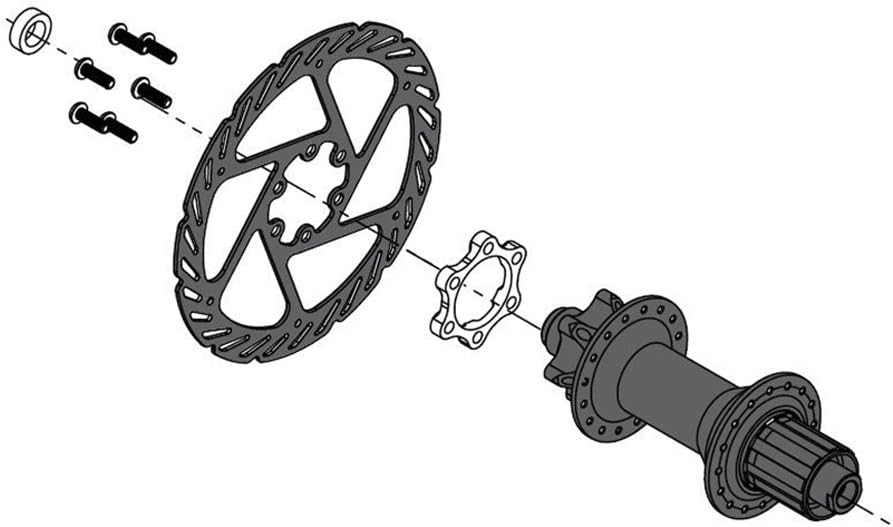 Alloy Bike Hub Adapter Conversion Front 100 * 15 to 110 * 15 - Rear 142 * 12 to 148 * 12 Freewheel Threaded Hubs Adaptor Disc Brake Rotor Bolts