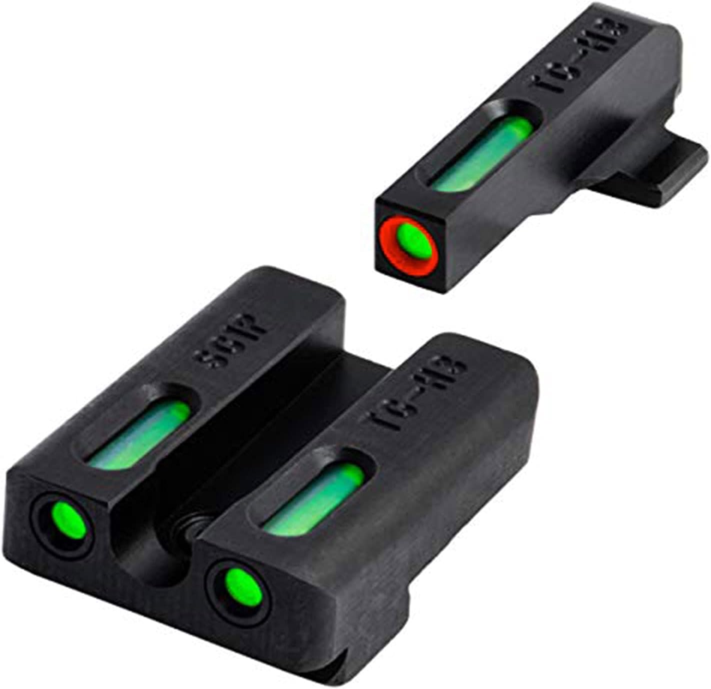 Truglo TFX PRO Night Sight for Handguns - Glowing Tritium & Fiber Optic, Compact & Durable