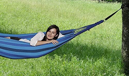 Trekmate Breathable Cotton Fabric Canvas Single Person Brazilian Hammock,for Camping, Outdoors Gear, Backpack, Hiking, Hunting,Backyard