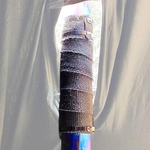 TAISOCA Stove Pipe Wrap Tents Stove Chimney Cover 16.4ft Anti-Scald Fireproof Webbing Pipe Wrap Chimney Wrap Protector for Tent