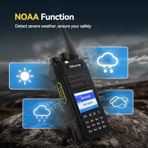 Retevis Ailunce HA1G GMRS Radio, Support Chirp, GMRS Handheld Radio with Cable, IP67 Waterproof, NOAA, 2800mAh, Repeater Capable Two Way Radio with USB-C Charging