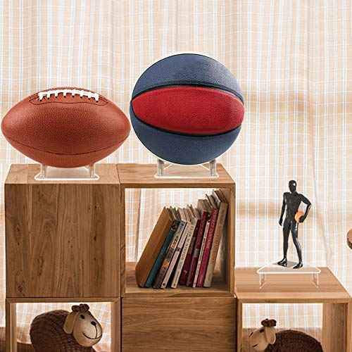 Tasybox Acrylic Ball Stand Holder, Sports Ball Storage Display Rack for Basketball Football Volleyball Soccer Rugby Balls 2 Pack