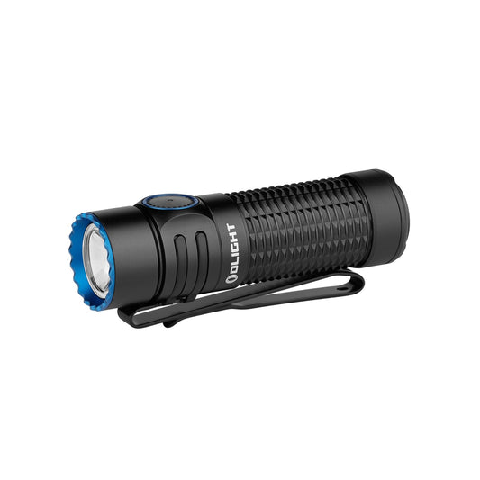OLIGHT Warrior Nano Tactical Flashlight, 1200 Lumens Rechargeable LED Light with MCC Charger, Dual Switches EDC Light for Emergency, Outdoors and Camping (Black)