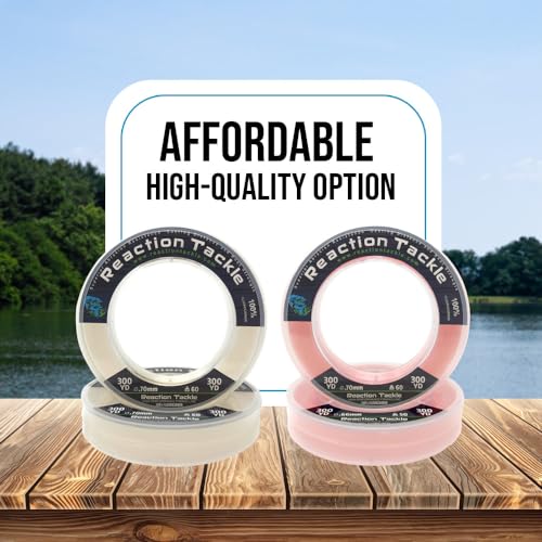 Fluorocarbon Fishing Line - 40lb, 50 Yards, Clear, Pro Grade Leader or Main