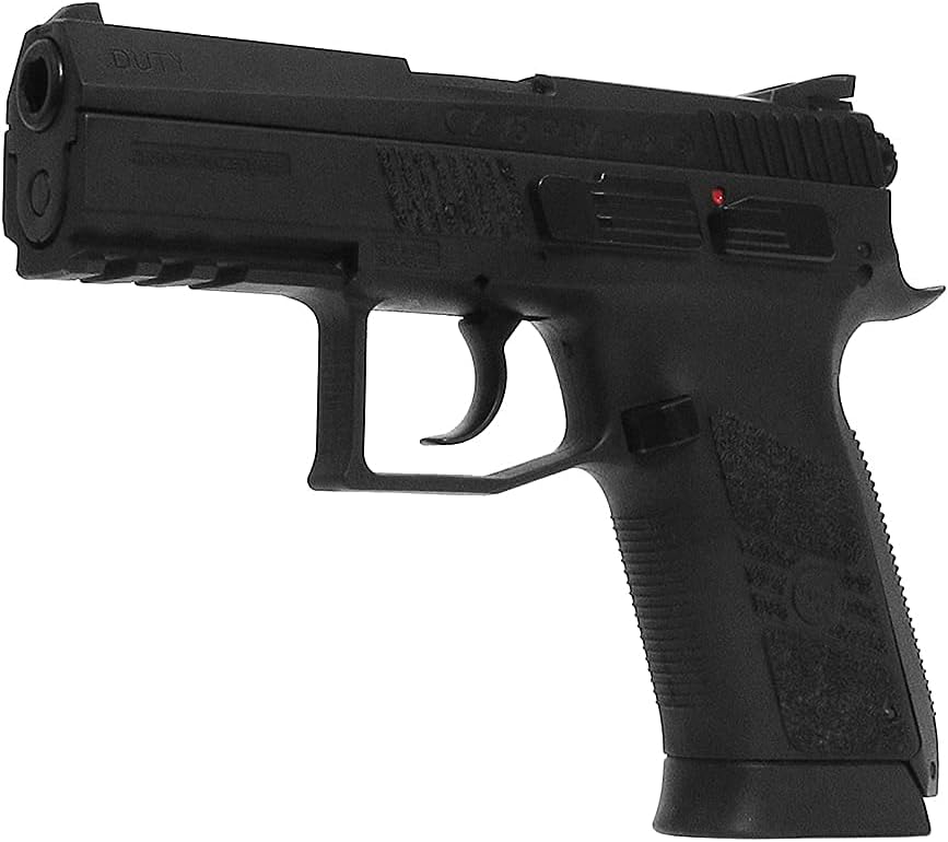 ASG CZ 75 P-07 Duty Black and Two-Tone CO2 BB Gun Pistol .177 Cal Steel, Blowback and Non-Blowback