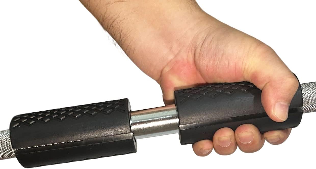 Weight Bar Grips Fit Standard Barbell, Dumbell Handles, Thick Bar Training Adapter for Weightlifting & Cable Attachments Fitness Training Rope Grips for Body Arm Forearm Builder Strength