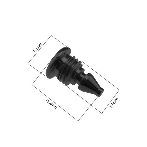 LT Easiyl 2Pcs Bicycle Bleed Screws for Lever Reservoir T25 Compatible with Magura EBT Bike Titanium Alloy Bolts Bicycle Fuel Tank Oil Filling Hole Screw Black