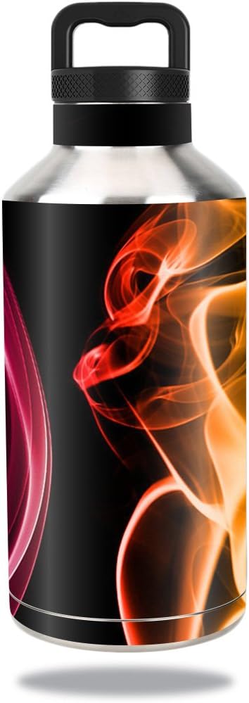 MightySkins Skin Compatible with Ozark Trail Water Bottle 64 oz wrap Cover Sticker Skins Rainbow Explosion