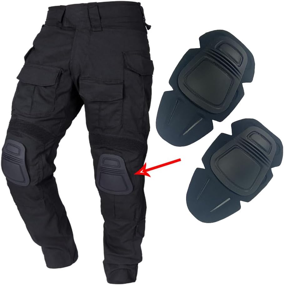 Tactical Military Paintball Elbow Knee Pads Airsoft Combat Protective Set