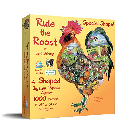 Suns Out Shaped Puzzle - Fun Kids Jigsaw Puzzle for All Ages