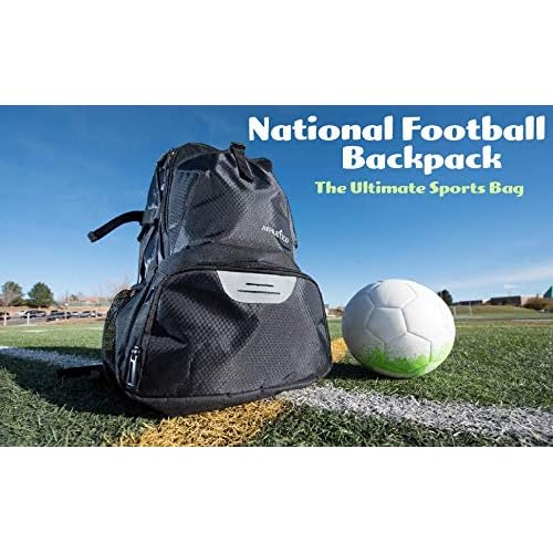 Athletico National Soccer Bag - Backpack for Soccer, Basketball & Football Includes Separate Cleat and Ball Holder