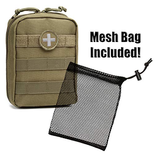 Orca Tactical First Aid Molle Pouch - Heavy Duty IFAK Medical Bag - Olive Drab Green
