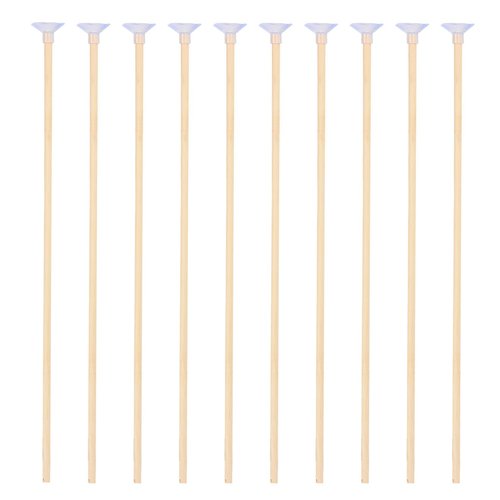 Basbon 10 Pcs Wooden Suction Cup Arrows, 16 Inch Handmade Wooden Toy Arrow for Kids and Beginners, Archery Bows Outdoor Play Cosplay Costume Decoration
