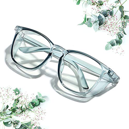 Women Girls Safety Glasses Goggles with Anti-Fog Protection - Blue 1 Pack