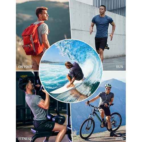Men's Short Sleeve Workout Shirts Quick Dry Lightweight T-Shirts Gym Running Athletic Tshirt for Summer
