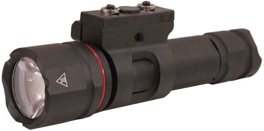 500 Lumen Waterproof Tactical Flashlight with Rail Mount & Remote Pressure Pad