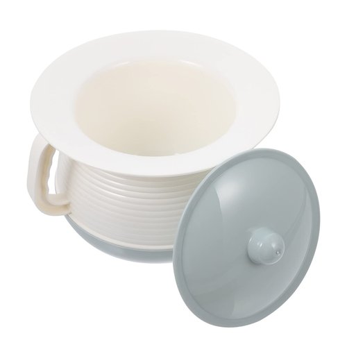 Mobestech Chamber Pot Portable Toilet Urine Pot with Lid Urinal Pee Buckets Potty Urinal Car Emergency Toilet Pot Spittoon Bottle with Handle for Camping Travel Home Bucket Toilet (Blue)