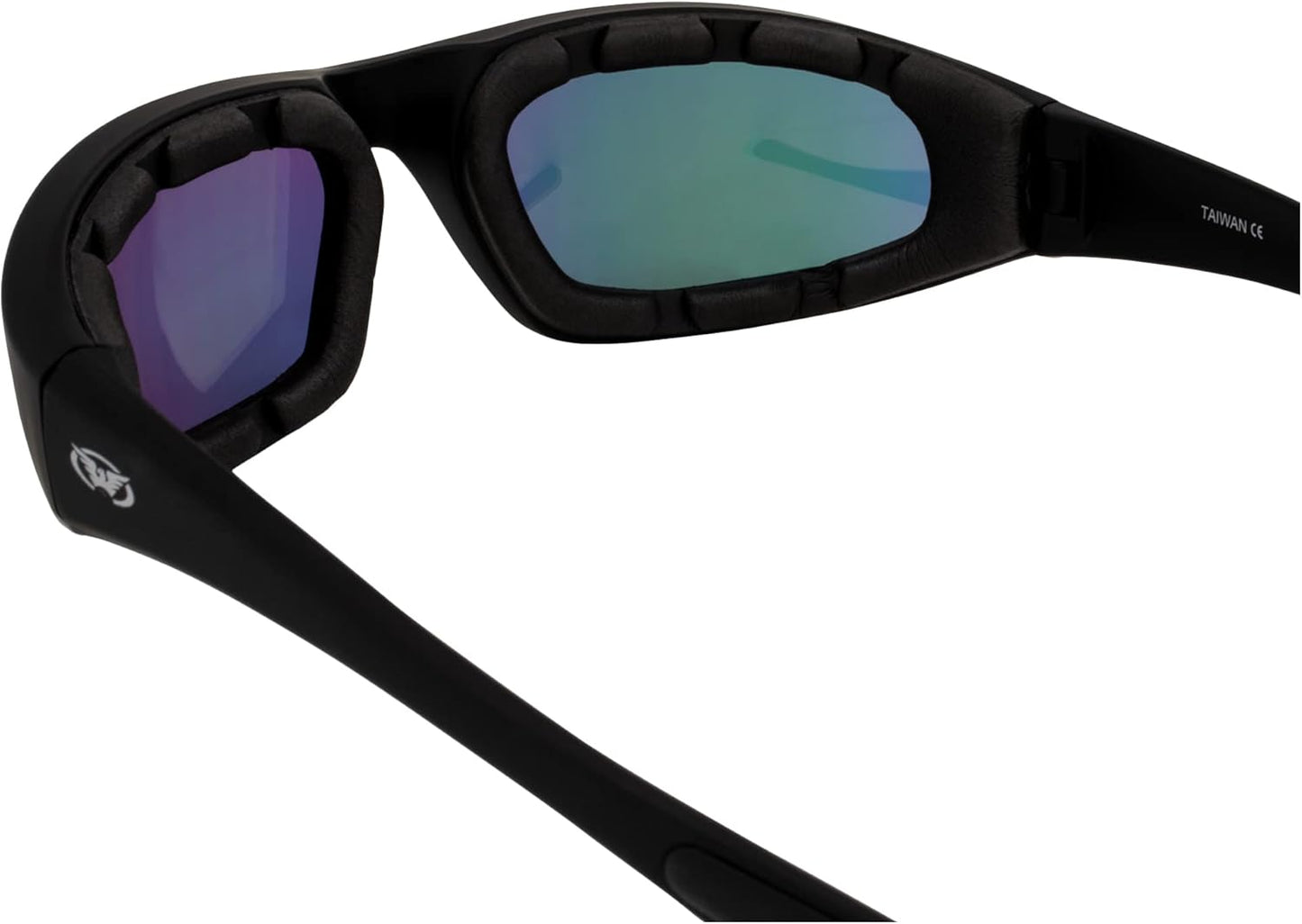 Global Vision Eyewear Black Frame Kickback Riding Glasses with GT Lenses
