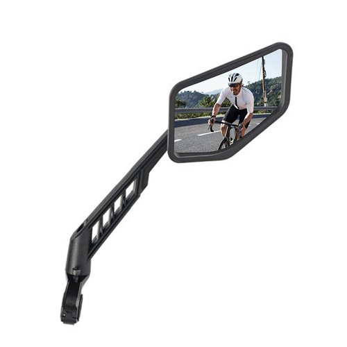 SUKOUSRAM Handlebar Bike Mirror Scratch Resistant HD Glass Lens 360° Rotatable Ajustable Safe Rearview Bike Mirror for Road Mountain Bike Scooter Moto E-Bike,Right