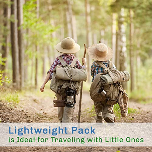 Neon Green & Black Lightweight Sleeping Bag with Carrying Case for Camping & Sleepovers
