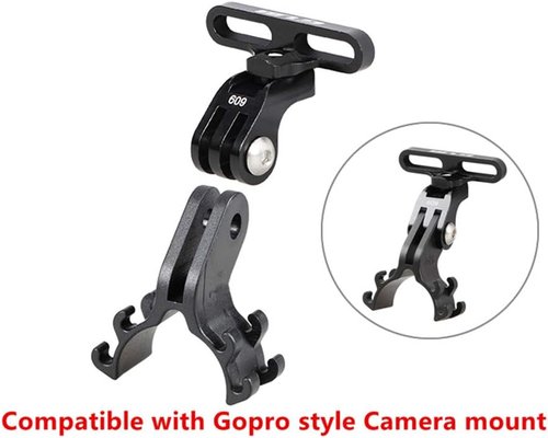 Bicycle Light Torch Flashlight Holder Clip Mount Bracket for Road Bike Cycling Part Adjusted Compatible with Gopro Camera Mount Holder Adapter(2PCS)