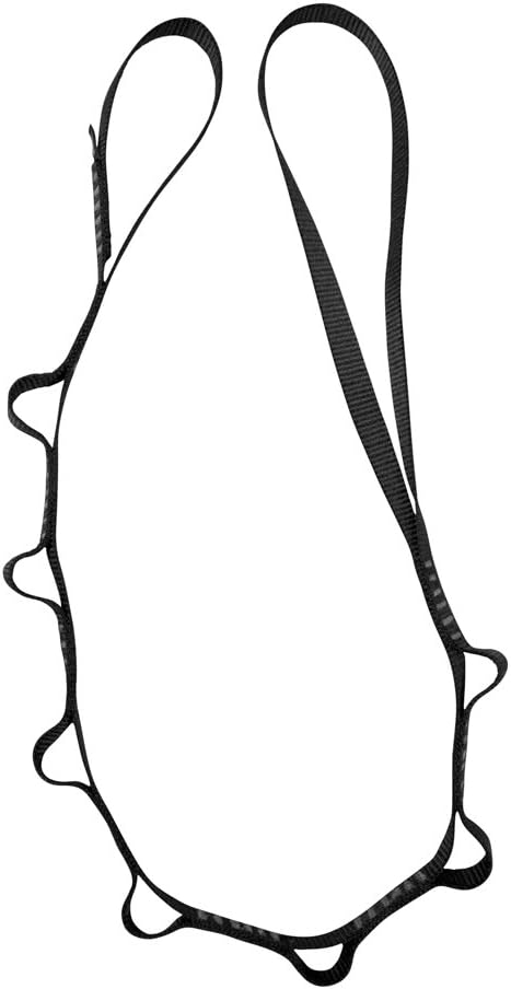 Fusion Climb 7-Loop ProChain - Heavy-Duty Stitched Nylon Webbing 43" x 0.75" - Black