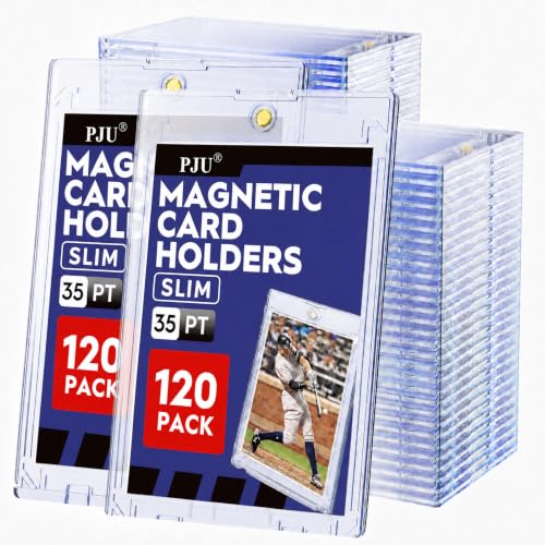 120 Slim Magnetic Card Holder - 0.17 Inch Ultra Slim Acrylic Wallet