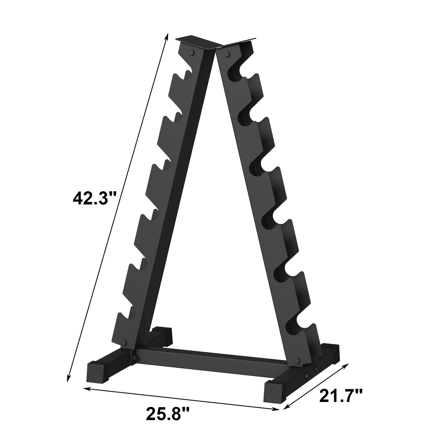 GarveeLife Premium Rubber Coated Hex Dumbbell Weight Set with Rack, Multiple Packages,210 lbs(6 pair) for Home Gym, Coated Hand Weights for Strength Training, Workouts