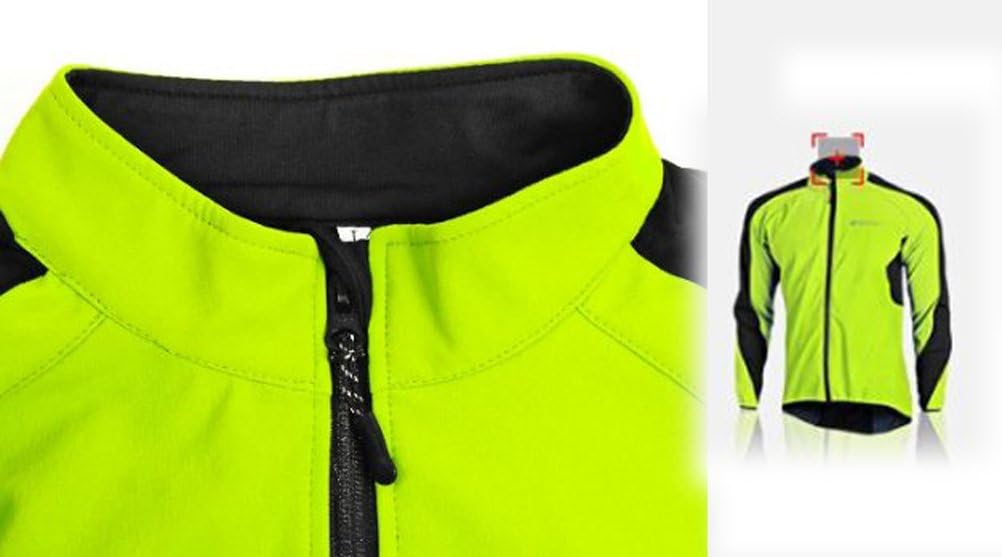 sponeed Men's Windproof Jackets Cycling Fleece Coat Shirts Winter Thermal Snowing Running Tops Bike Overcoats