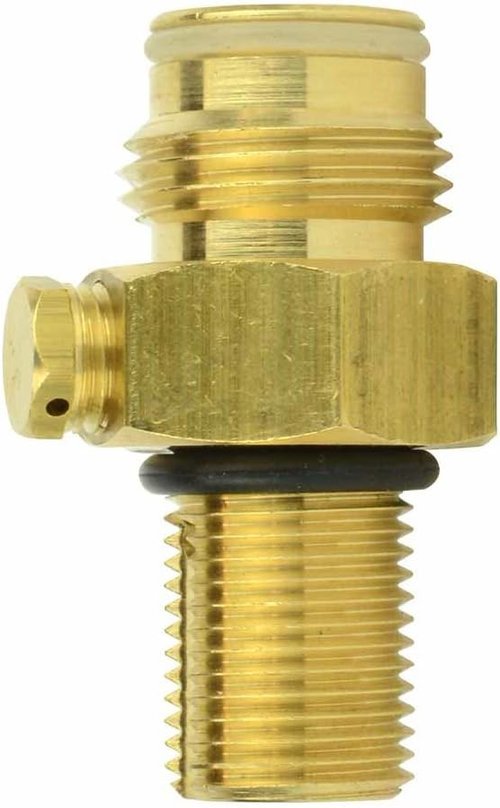 Interstate Pneumatics WRCO2-PV Brass Pin Valve for CO2 Paintball Tank