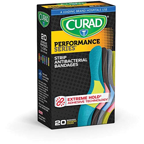 Performance Series Antibacterial Adhesive Bandages - 1 x 3.25 Inch, 20 Count