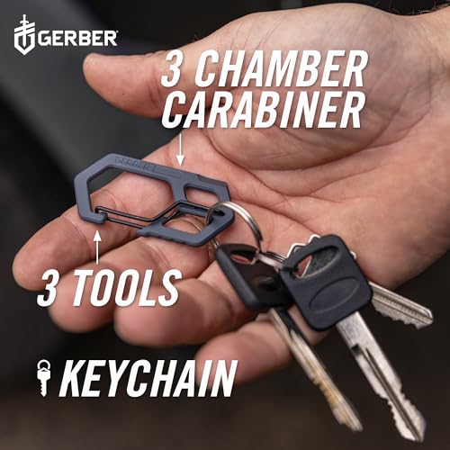 Gerber 3-in-1 EDC Keychain Multi-Tool with Bottle Opener and Carabiner