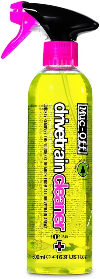 Muc-Off Bio Drivetrain Cleaner | Effective Biodegradable Bicycle Chain Cleaner and Degreaser Spray | Suitable for All Types of Bike