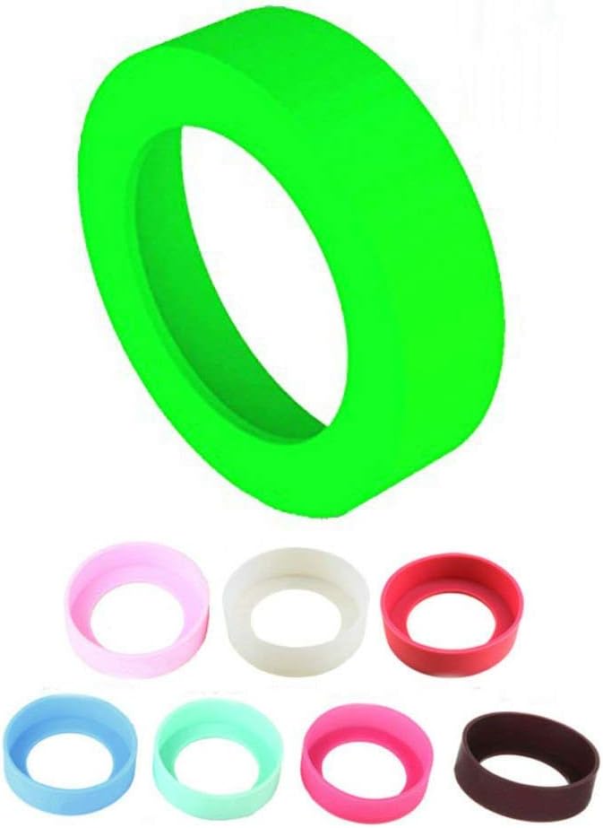 AKOAK Water Bottles Bottom Silicone Sleeve Protective Cover Cap,2.56 Inches,Fit for Cups with Bottom Base Diameter From 2.56 Inches to 2.75 Inches (Pink)