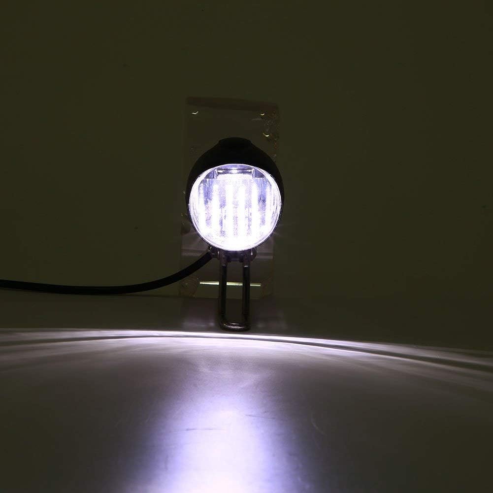 48v Ebike Light,2 in 1 Bike Headlight Front Light LED Lamp Horn for Electric E Bike 6V Led Light for Bafang 48 Volt Bike Light 48 Volt Headlight Horn