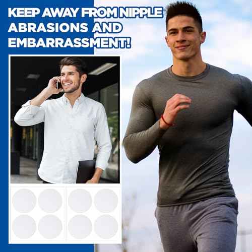 Syhood 200/100 Pcs Nipple Covers for Men Anti-Chafing Protector Nipple Tape Men Pasties Covers Sticker for Running Sports
