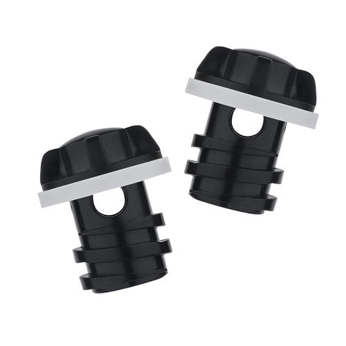 Luter 2pcs Cooler Drain Plug, Replacement Plug Accessory Compatible with Yeti's Line of Roadie, Tundra and Tank Coolers Fit for ORCA (Black)
