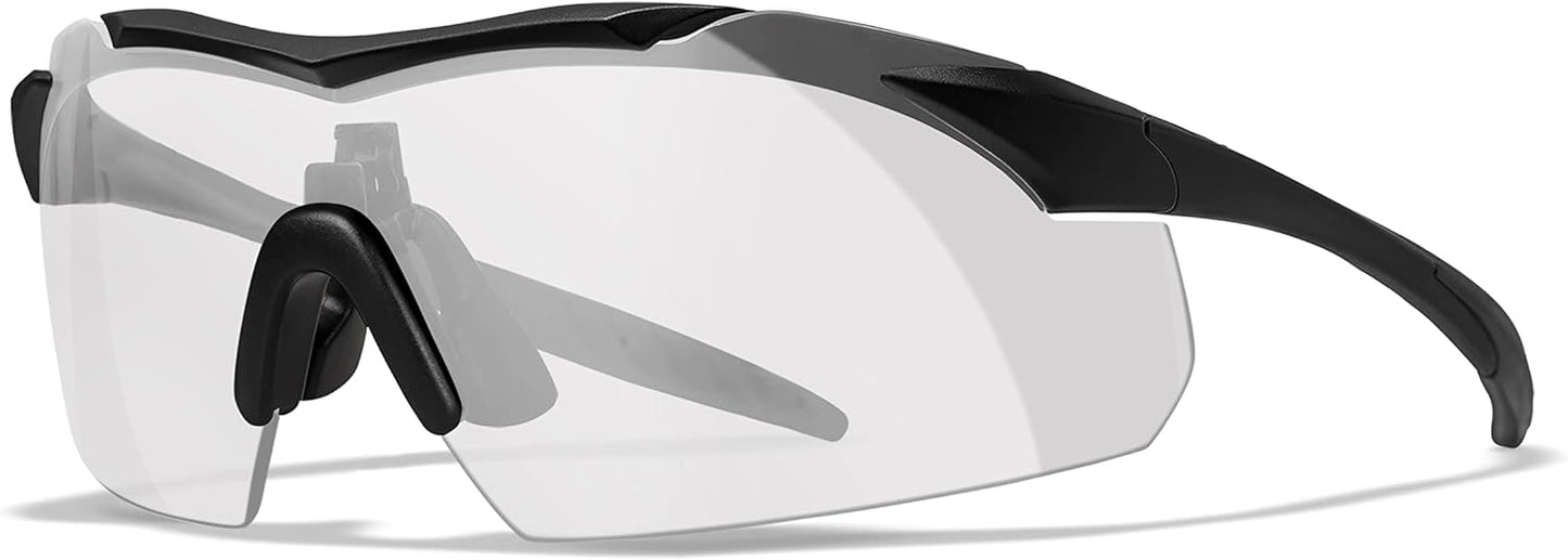 Wiley X Vapor Tactical Ballistic Sunglasses - Matte Black Frame, Smoke Grey & Clear Lenses