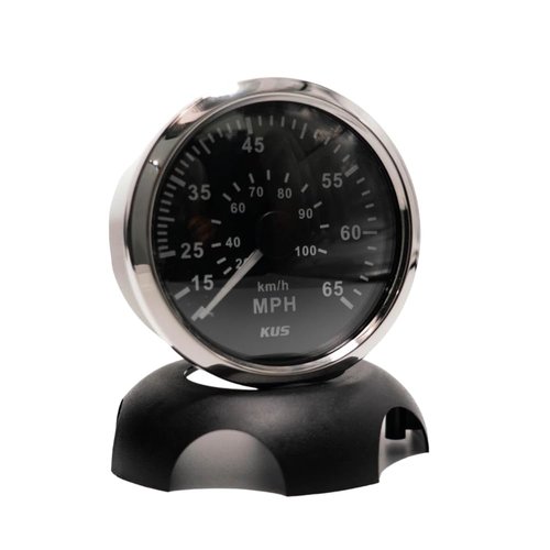 KUS CPOB-WS, 65K, Speedometer Gauge, 12V / 24V, 3 3/8" (85mm) with Backlight