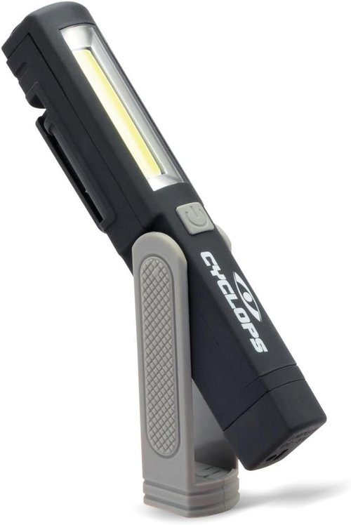 Cyclops 500 Lumen Utility Light | Tactical Durable Lightweight Compact Portable Rechargeable Adjustable Magnetic Stand Bright Flashlight
