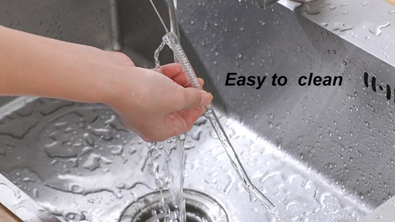 6-Pack Replacement Straws for Hydro Flask Wide Mouth Water Bottle, BPA Free 6 Straws and 2 Straw Cleaning Brushes (Fit for Hydroflask Bottles)