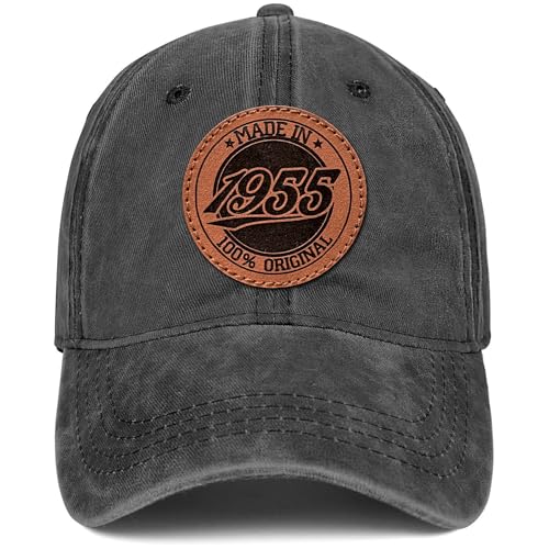 70th Birthday Gifts for Men Women 70 Year Old Gifts 1955 Birthday Vintage Hat 100% Cotton Baseball Cap