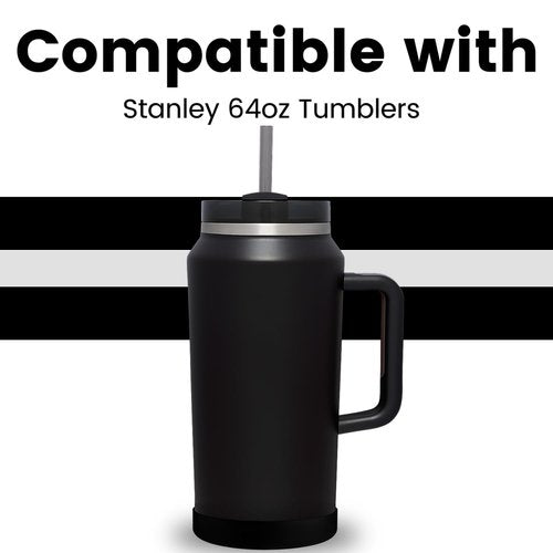 MIMORE Boot for Stanley 64 oz, Silicone Cup Boot Cover Compatible with Quencher H2.0 64 oz Tumbler Boot Stanley Bottom Protector, Black