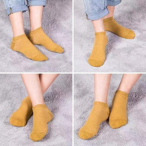 MAGIARTE Women's Low Cut Athletic Ankle Socks 6-Pairs Multi Color No Show Running Socks