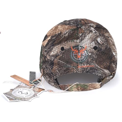 Realtree APX Camo Baseball Cap Hat 100% Cotton Twill (Peached)