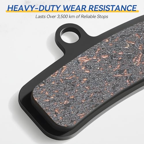 AGPTEK Bike Brake Pads, High-Performance Bicycle Brake Pad, 4 Pairs Mountain Bike Pad for Shimano/Tektro/TRP, Work Ebike/Mountain & Road Bike