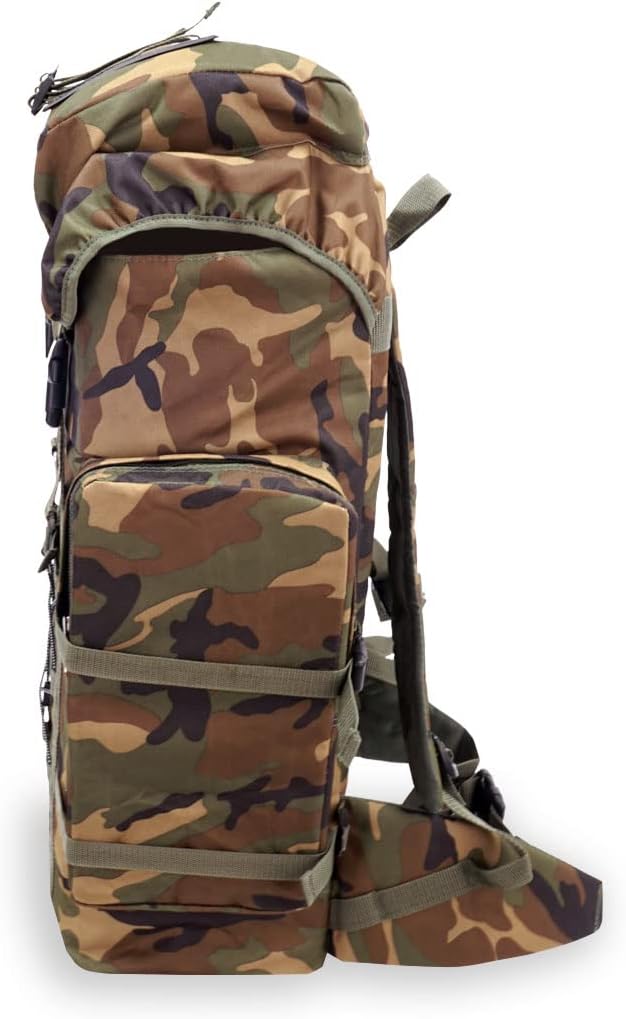 Everest Woodland Camo Hiking Pack, Camouflage, One Size